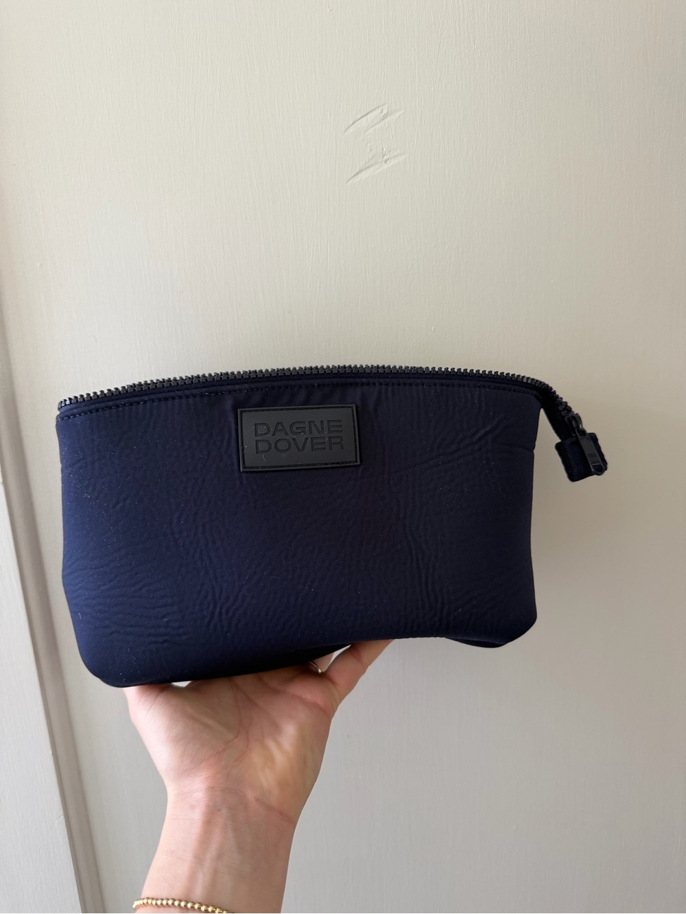 Dagne Dover Navy Neoprene Toiletry Pouch